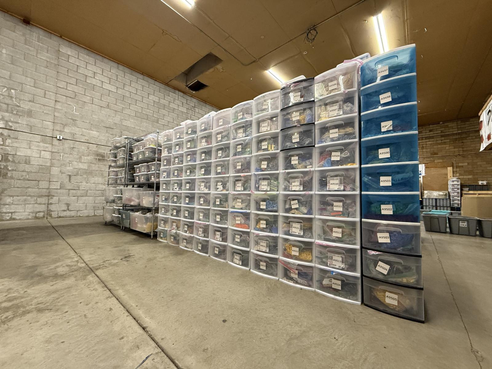 1.5 Million Piece BrickLink Store with Storage, Packing Materials, Equipment, and Bulk