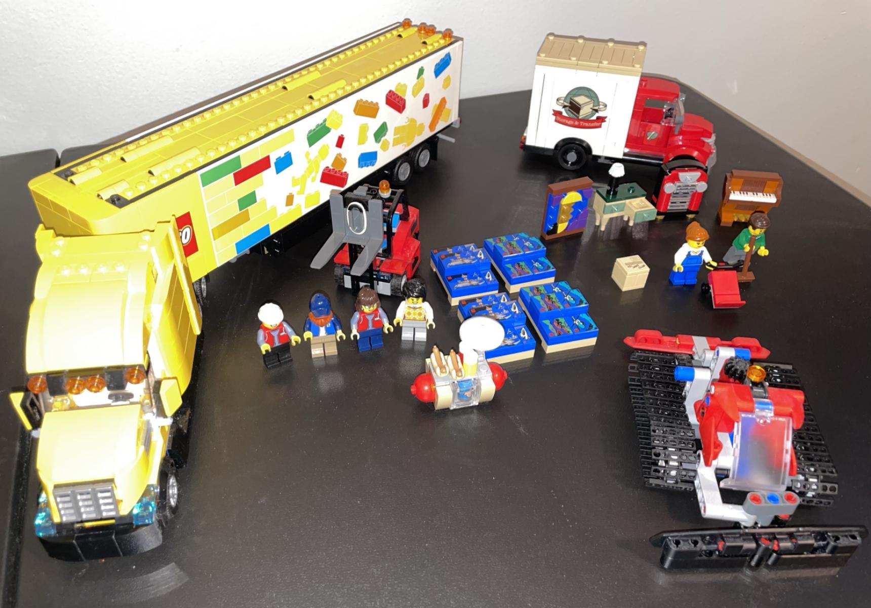 LEGO Yellow Delivery Truck & Moving Truck