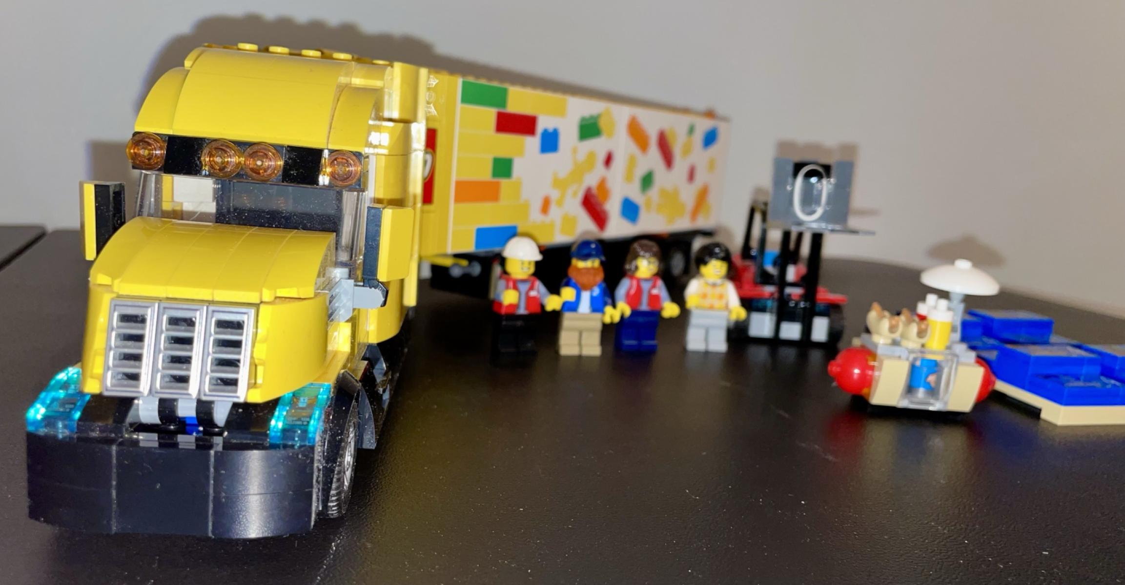 LEGO Yellow Delivery Truck & Moving Truck
