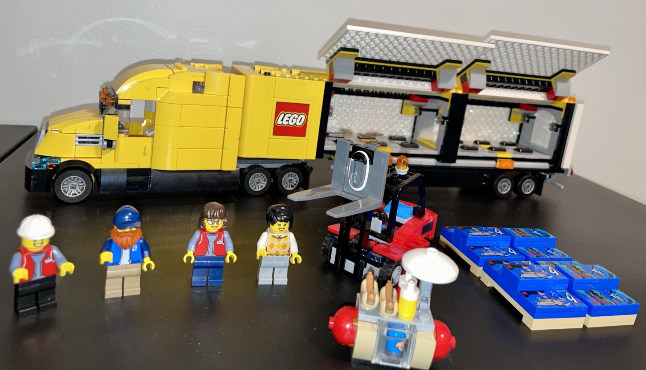 LEGO Yellow Delivery Truck & Moving Truck