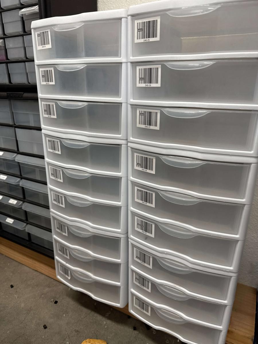 BrickLink Store Inventory for Sale with 72 Akro Mils Drawer Cabinets 56000+ Parts