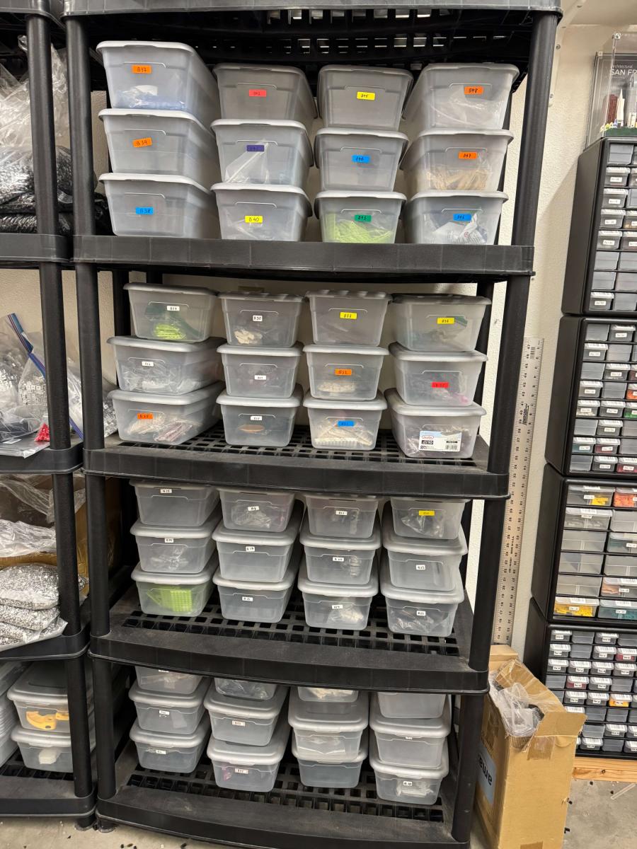 BrickLink Store Inventory for Sale with 72 Akro Mils Drawer Cabinets 56000+ Parts