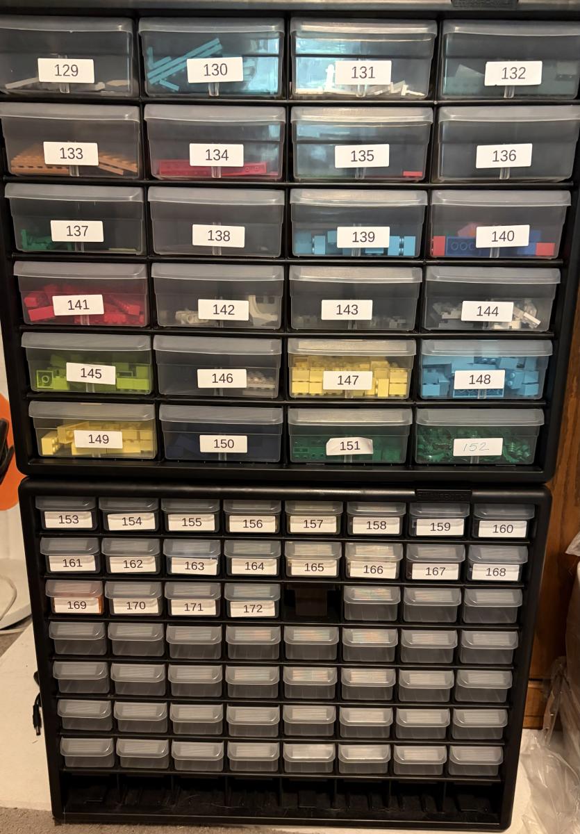 Complete BrickLink LEGO Parts Inventory with Storage