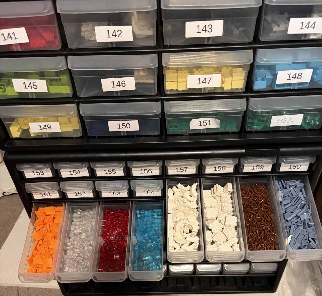 Complete BrickLink LEGO Parts Inventory with Storage