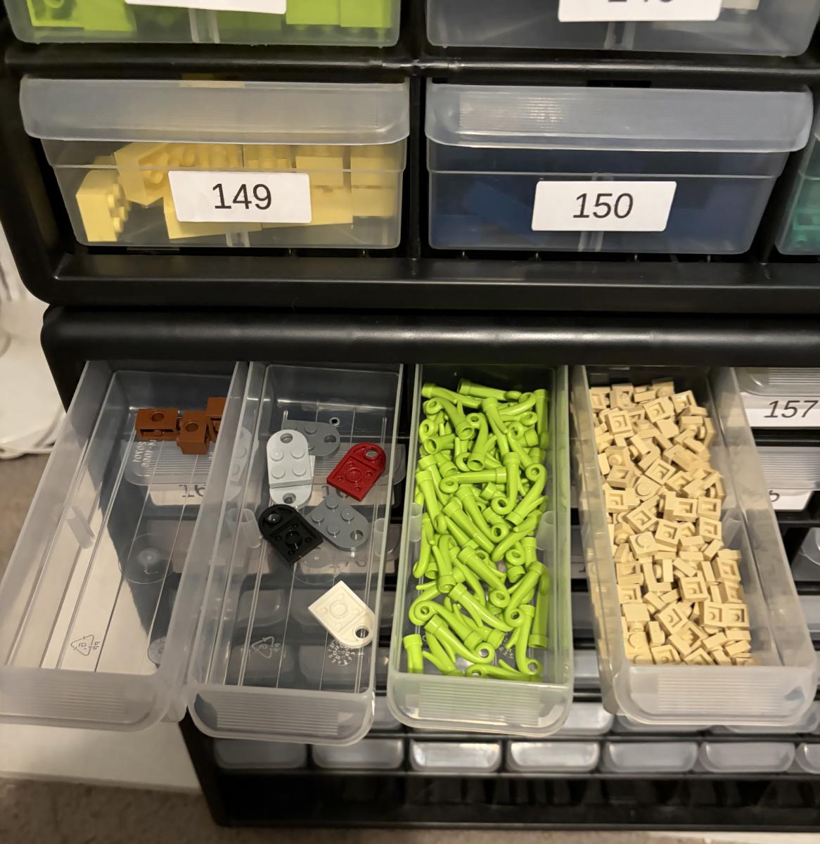 Complete BrickLink LEGO Parts Inventory with Storage