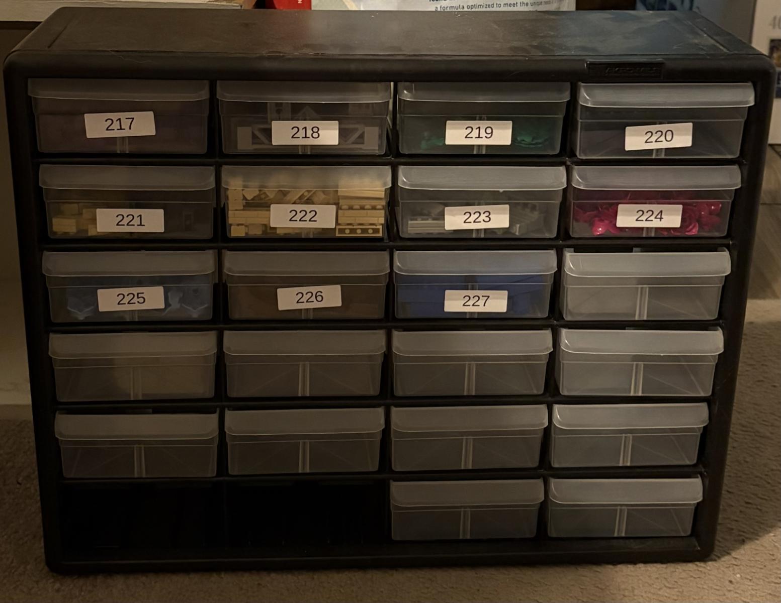 Complete BrickLink LEGO Parts Inventory with Storage
