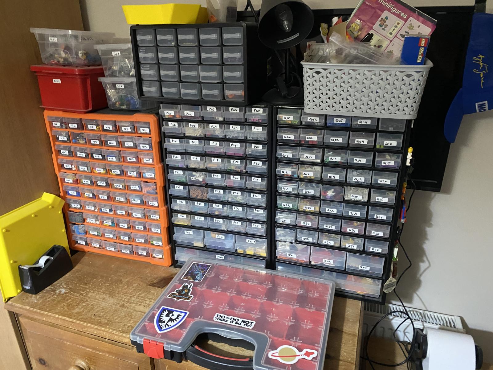 BRICKLINK STORE, PLUS LOTS OF STORAGE, EPSOM PRINTER, LABEL PRINTER, COUNTING SCALES, PACKAGING ETC