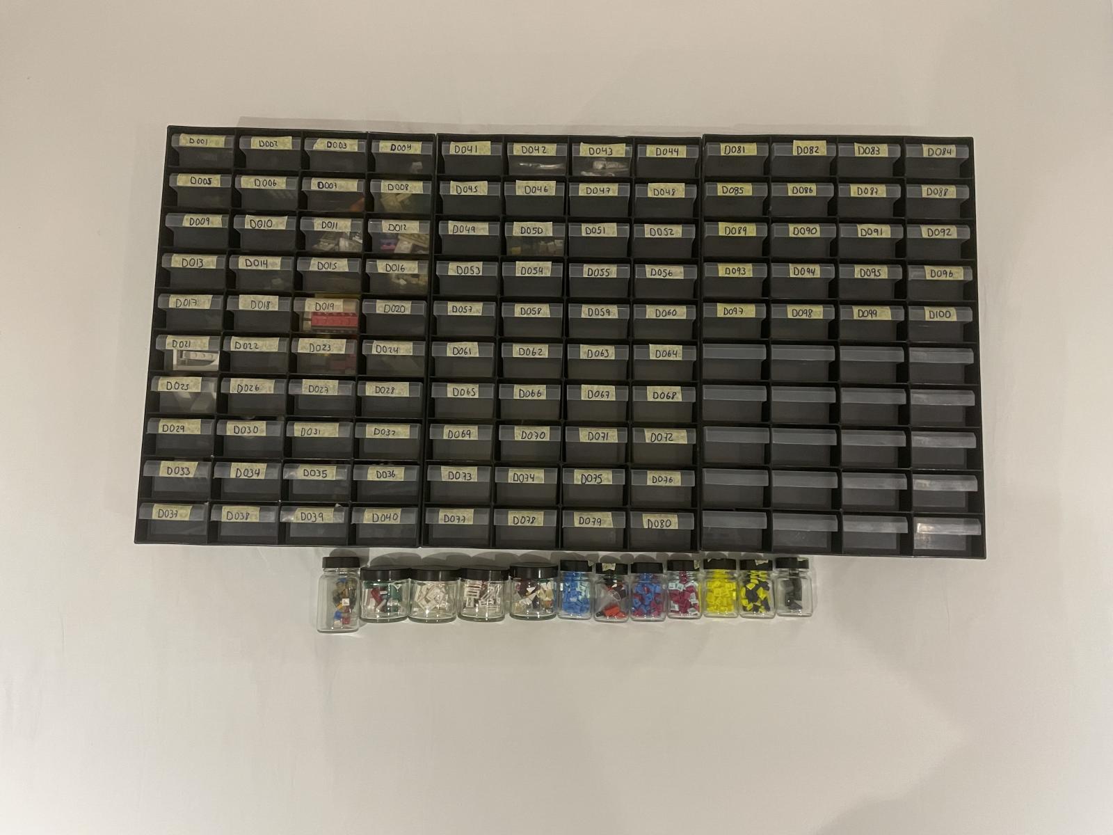 Perfect Starter or Part Store - Including Listed Stock, Storage Shelves and trays, Used Bulk, Almost completed sets, and Postage supplies.